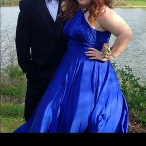 Royal blue prom dress